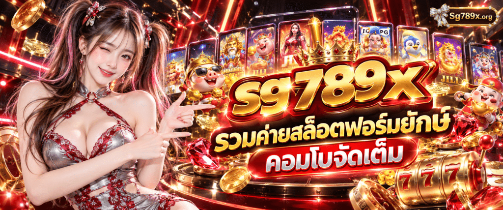 กราฟิกดีไซน์สามมิติแนะนำเกมค่ายใหญ่บนเว็บ sg789x รวมค่ายสล็อตฟอร์มยักษ์ แตกแบบตะโกน ฟีเจอร์เด็ดคอมโบโหดรอบวัน