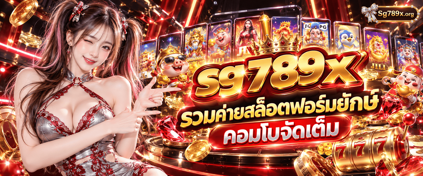 กราฟิกดีไซน์สามมิติแนะนำเกมค่ายใหญ่บนเว็บ sg789x รวมค่ายสล็อตฟอร์มยักษ์ แตกแบบตะโกน ฟีเจอร์เด็ดคอมโบโหดรอบวัน