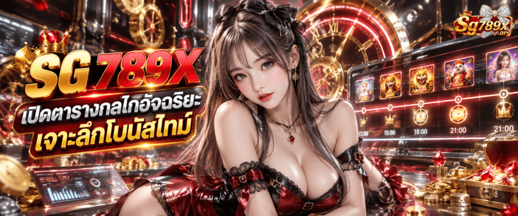 อินโฟกราฟิกแจกพิกัดเวลาและรอบวงล้อจาก SG 789X ตารางสล็อตกลไกอัจฉริยะ ถอดรหัสโบนัสทามยับ วิเคราะห์แม่นยำตามอัลกอริทึม